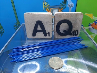 K'nex (Gebruikt) | Micro | 50 x 138 mm | Blauw | 509552 | Rod 138mm Blue | Tige | Stange