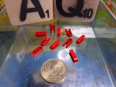 K'nex (Nieuw) | Micro | Clip met gat | 509013 | Rood | Clip with Hole end Red | Clip avec embout à trou