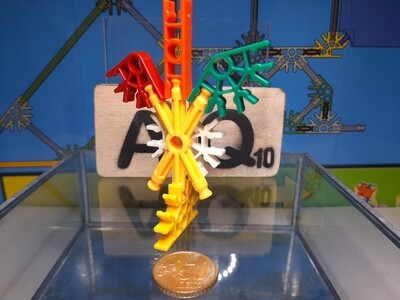 K'nex (Gebruikt) | Classic | 99042 | Oranje - Geel | K'NEX X-Rod Orange for Pirate ship | Tige | Stange