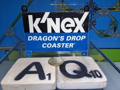 K'nex (Gebruikt) | Kartonnen afbeelding | Dragon's Drop Coaster | 13075/78058 | Banner | Graphic Panel