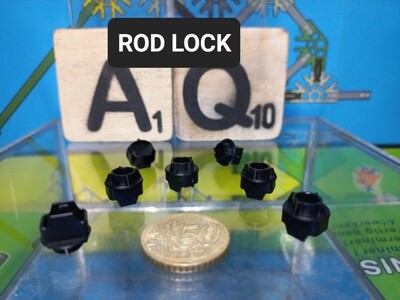 K'nex (Gebruikt) | 91660 | Classic | Slotje | Zwart | Rod lock Black | Bloque-tige