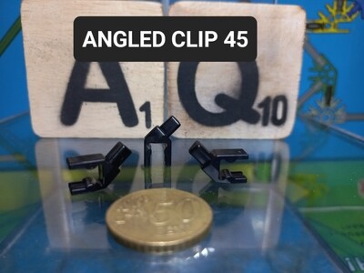 K'nex (Nieuw) | Classic | Clip met hoekverbinding | 916901 | 3D | Zwart | Clip with Angled end 3D Black | 45 graden