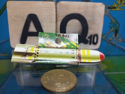 K'nex (Gebruikt) | Graphic | Kartonnen afbeelding | Bom | Groen | Geel | Missile Bomb Green - Yellow