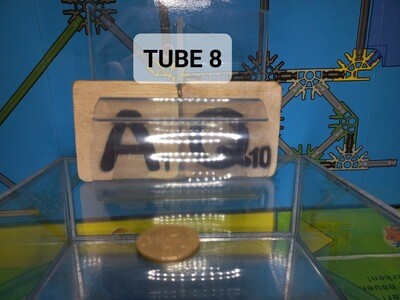 K'nex (Gebruikt) | Buis 8 cm | 99079 | Helder (Met groef) | Tube Clear 7.9cm for Big Air Ball Tower