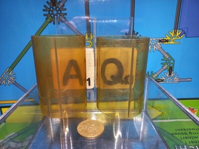 K'nex (Gebruikt) | Buis 8 cm | 99079 | Geel (Met groef) | Tube Yellow 7.9cm for Big Air Ball Tower