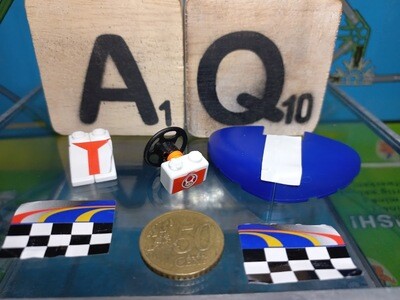 Some parts (not complete) for the set 38044 (Stickers do not work properly, must be attached with glue).