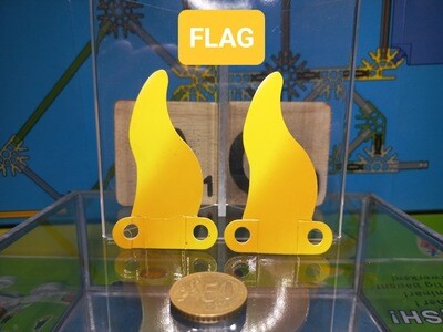 K'nex (Gebruikt) | Vlaggetjes met sterretjes | Geel | Flag | Karton | Graphic Panel