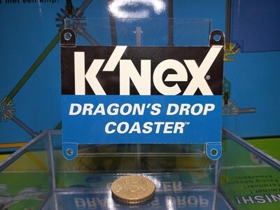 K'nex (Gebruikt) | Kartonnen afbeelding | Dragon's Drop Coaster | 13075/78058 | Banner | Graphic Panel