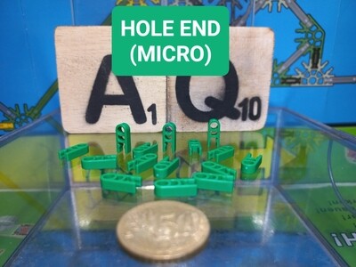 K'nex (Nieuw) | Micro | Clip met gat | 509012 | Groen | Clip with Hole end Green | Clip avec embout à trou