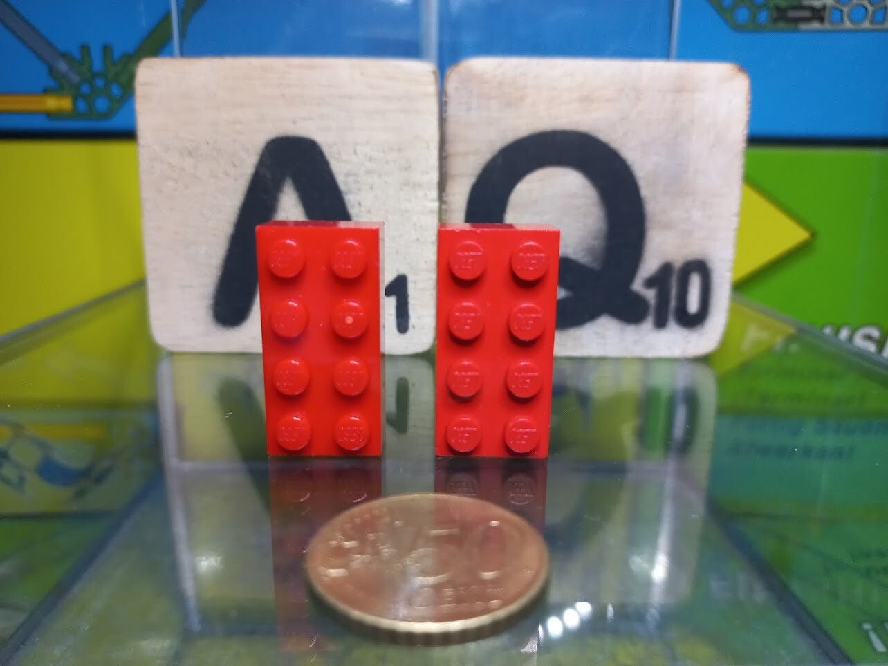 Lego parts are often compatible with K'nex