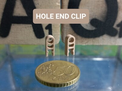 K'nex (Nieuw) | Micro | Clip met gat | 509014 |  Lichtbruin | Clip with Hole end Tan | Clip avec embout à trou