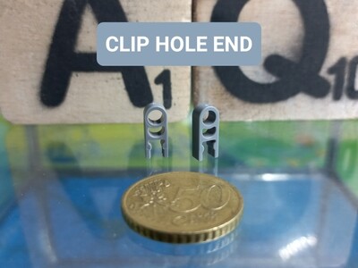 K'nex (Nieuw) | Micro | Clip met gat | 509010 | Grijs | Clip with Hole end Grey | Clip avec embout à trou