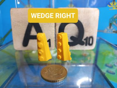 K'nex (Gebruikt) | 841305 | Geel | Rechts | Brick wedge right Yellow