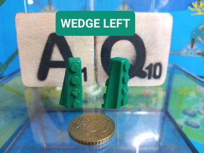 K'nex (Gebruikt) | 841206 | Groen | Links | Brick wedge Left Green