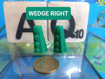 K'nex (Gebruikt) | 841306 | Groen | Rechts | Brick wedge right Green