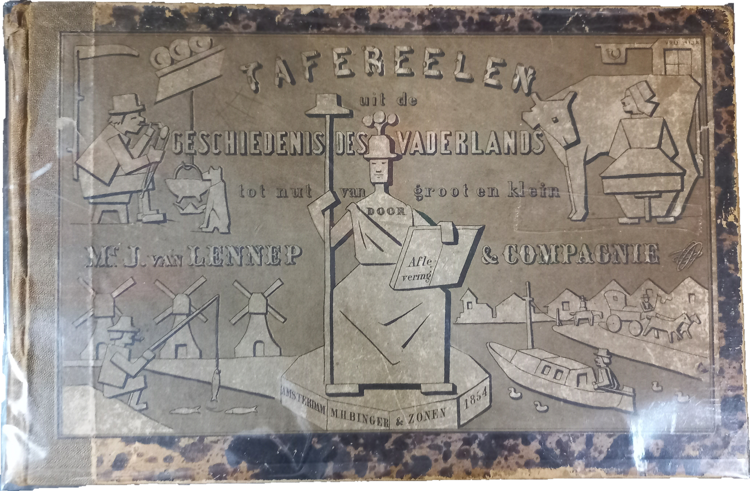 Boeken | Gebruikt | Tafereelen uit de geschiedenis des vaderlands | Van Lennep | 1854