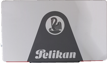 Vintage | Gebruikt | Pelikan Stempelkussen (Rood) | In kartonnen doosje