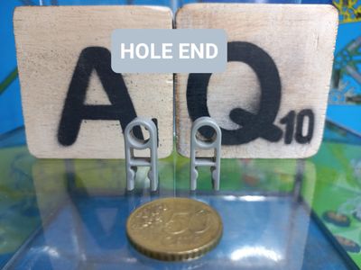 K'nex (Nieuw) | Classic | Clip met gat | 909012 | Grijs | Clip with Hole end Grey | Clip avec embout à trou