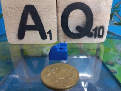K'nex (Gebruikt) | Steentje | 99111CB | Ronde hoek | Brick Rounded corner | Blue