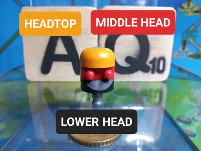 K'nex (Nieuw) | Classic | 90924 | Ogen | Hoofd | Rood | Middenstuk | Middle head