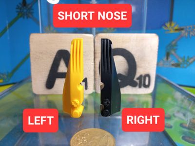 K'nex (Gebruikt) | 840600 | Zwart | Brick short nose right Black