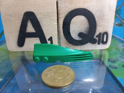 K'nex (Gebruikt) | 840506 | Groen | Brick short nose left - Green
