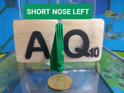 K'nex (Gebruikt) | 840506 | Groen | Brick short nose left - Green