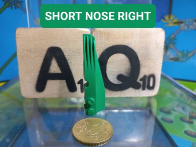 K'nex (Gebruikt) | 840606 | Groen | Brick short nose right - Green