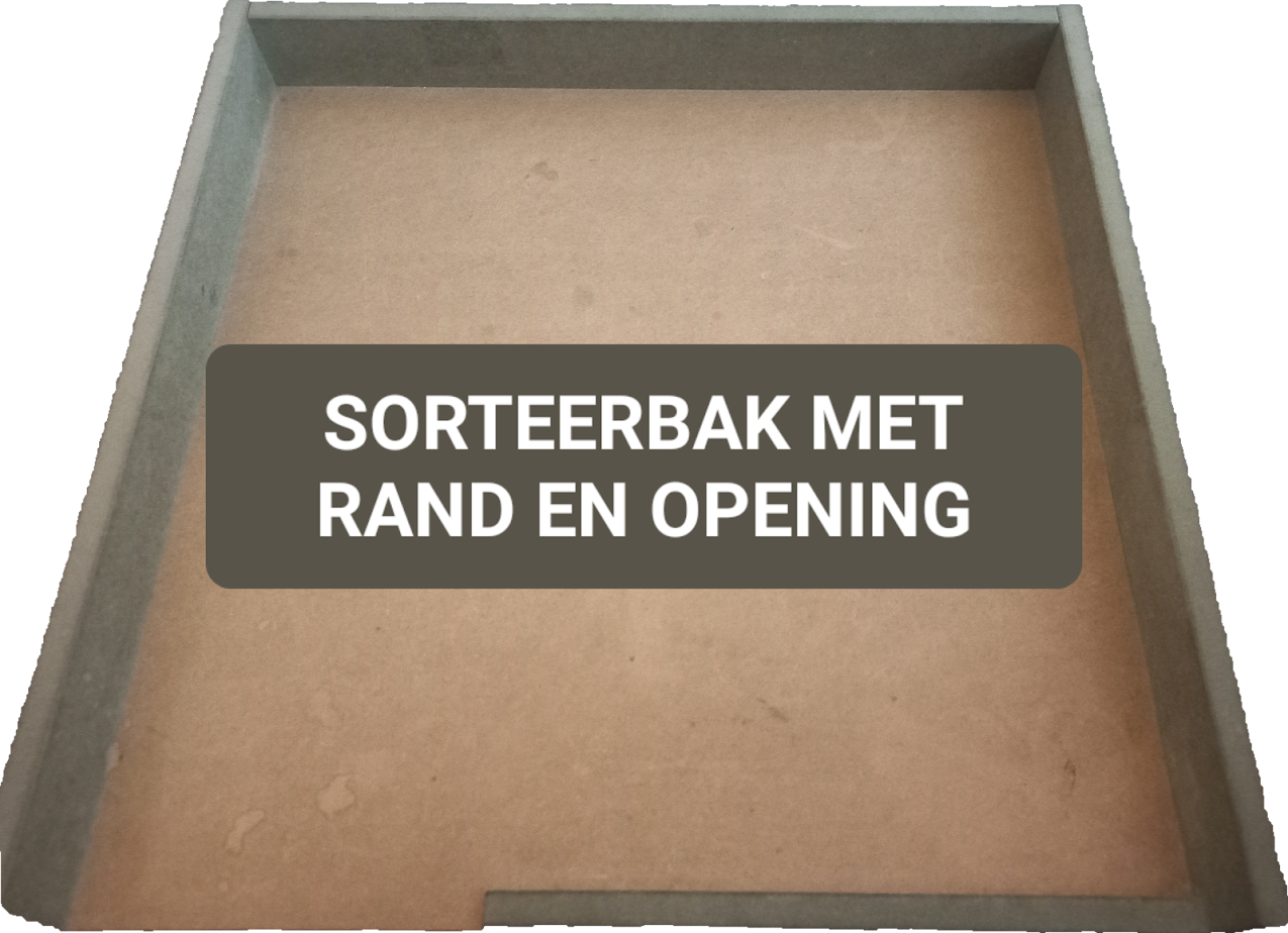 Verhuur (per week) | Sorteerbak | ± 60 x 60 x 7