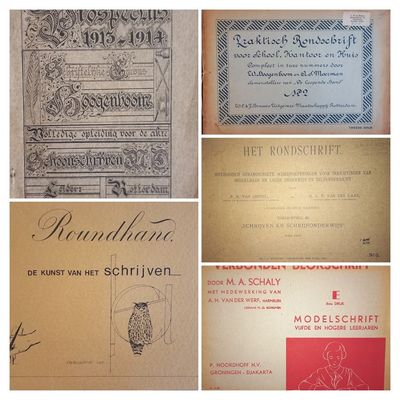 Boeken | (Gelezen) | Verzameling boekjes over 'Schoonschrijven' en handschriften (9 stuks)