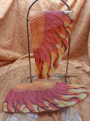 K'nex (Gebruikt) | Set vleugels (2) | Geel | Oranje | Alive Fighting Phoenix 11503/63160
