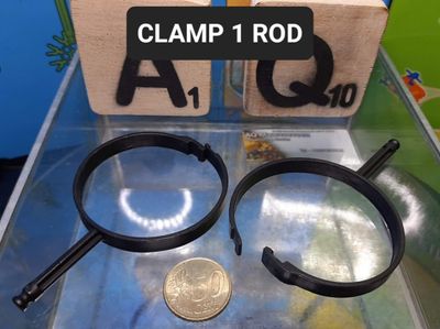 K'nex (Gebruikt) | Klem | Ring (1 rod) | Zwart | Clamp Medium Black for Big Air Ball Tower | 22511A | Buis | Buishouder | Buisklem | Clamp
