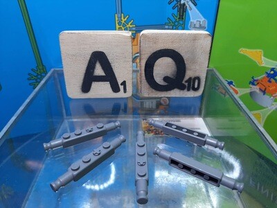 Brick (Axle) with rod ends and studs
