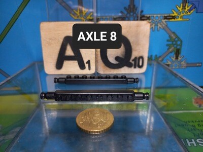 Brick (Axle) with rod ends and studs