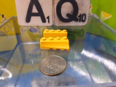 K'nex (Gebruikt) | 841205 | Geel | Links |  Brick wedge Left Yellow