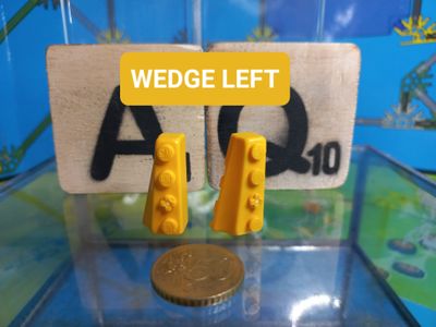 K'nex (Gebruikt) | 841205 | Geel | Links |  Brick wedge Left Yellow