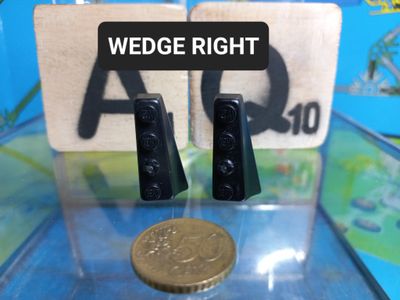 K'nex (Gebruikt) | 841306 | Zwart | Rechts | Brick wedge right Black