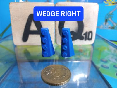 K'nex (Gebruikt) | 841301 | Blauw | Rechts | Brick wedge right Blue