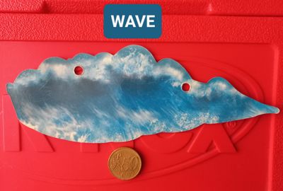 K'nex (Gebruikt) | Classic | Kartonnen afbeelding ± 19 cm | Golf | Golven  | Blauw | Wave  | Shark Run 13057/11592/9