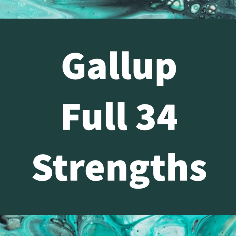Gallup CliftonStrengths Full 34 Report