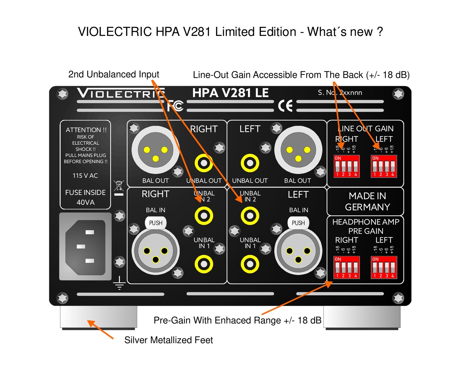 VIOLECTRIC HPA V281 ヘッドフォンアンプ　ほぼ新品 Violectric V281 Reissue Headphone Amp