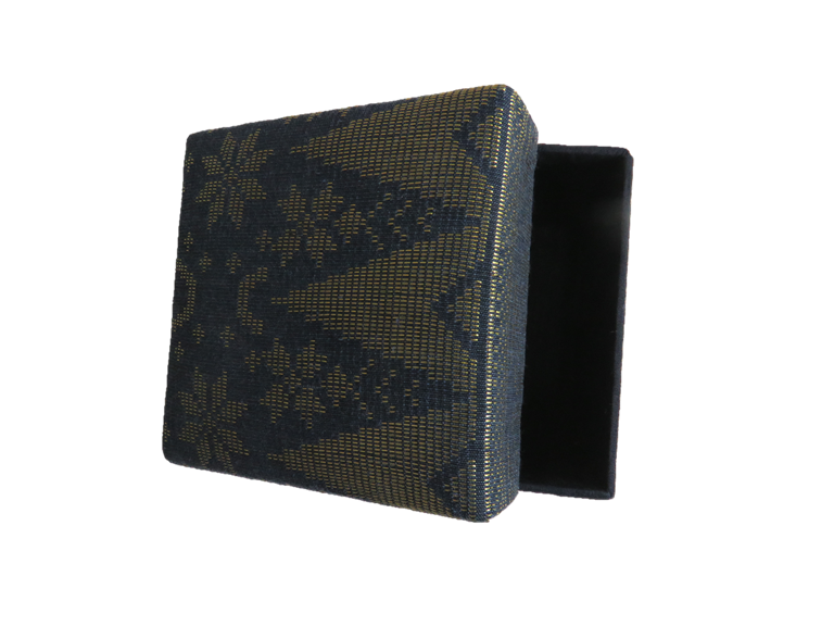 Traditional Songket Motif Box (Black&Gold)