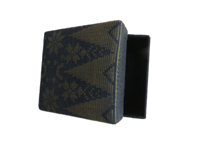 Traditional Songket Motif Box (Black&Gold)