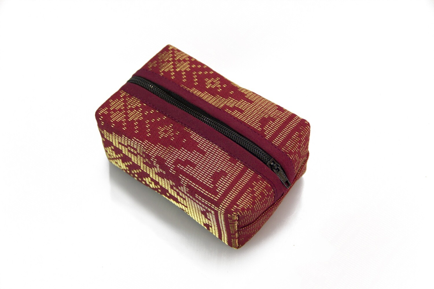 Block Coin Pouch Songket (Red)