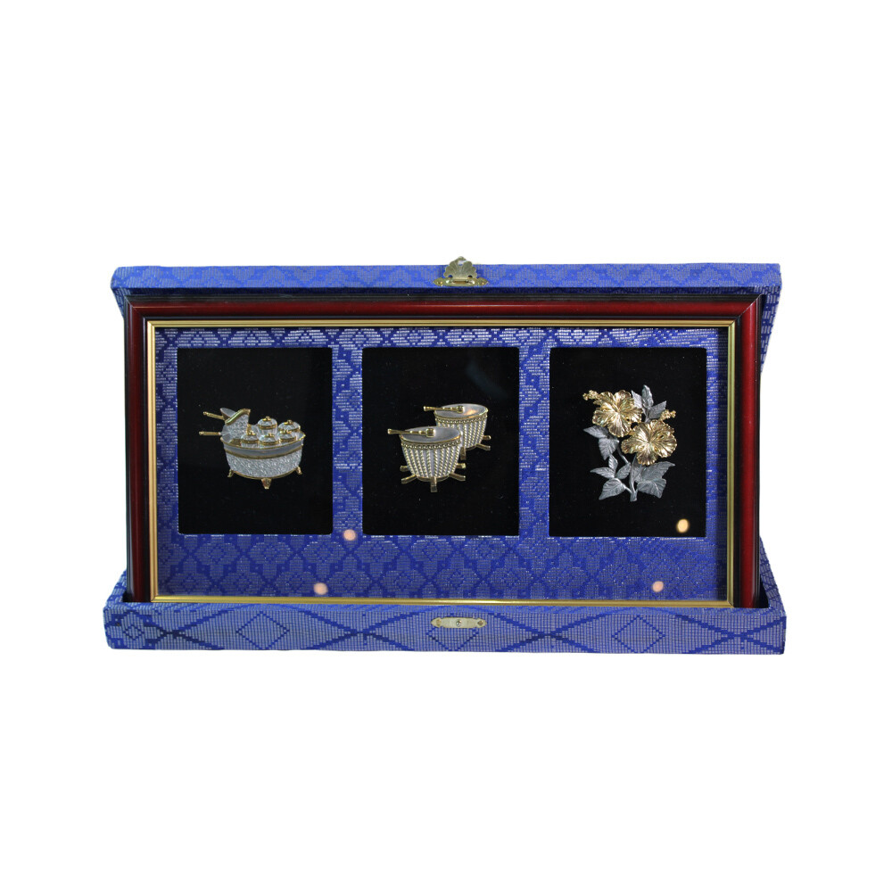 Frame Pewter 3 in 1 With Songket Box