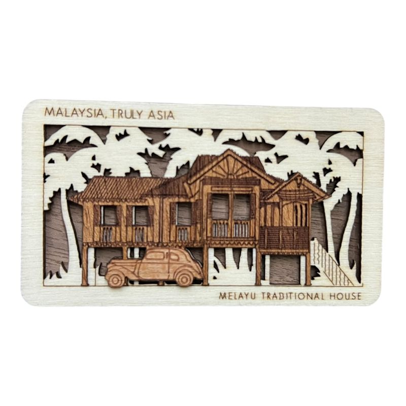 Melayu Traditional House Fridge Magnet