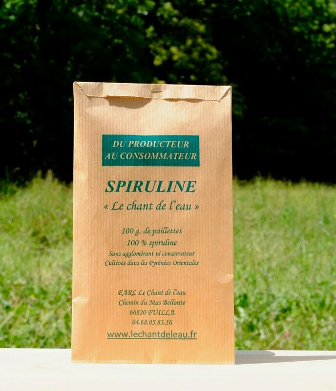 Paillettes de Spiruline - Sachet de 100 g