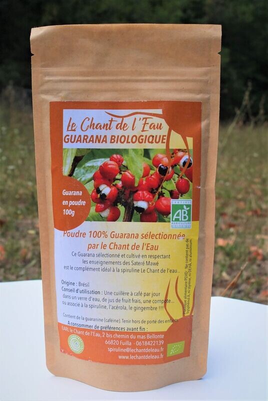 Guarana Bio en poudre - sachet de 100g