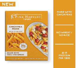 Pink Harvest Farms Chickpea Penne Pasta (No Wheat - No Rice) (Gluten Free) 200gm