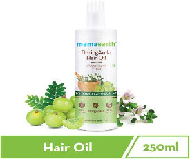 MamaEarth BhringAmla Hair Oil with Bhringraj & Amla for Intense Hair Treatment 250ml